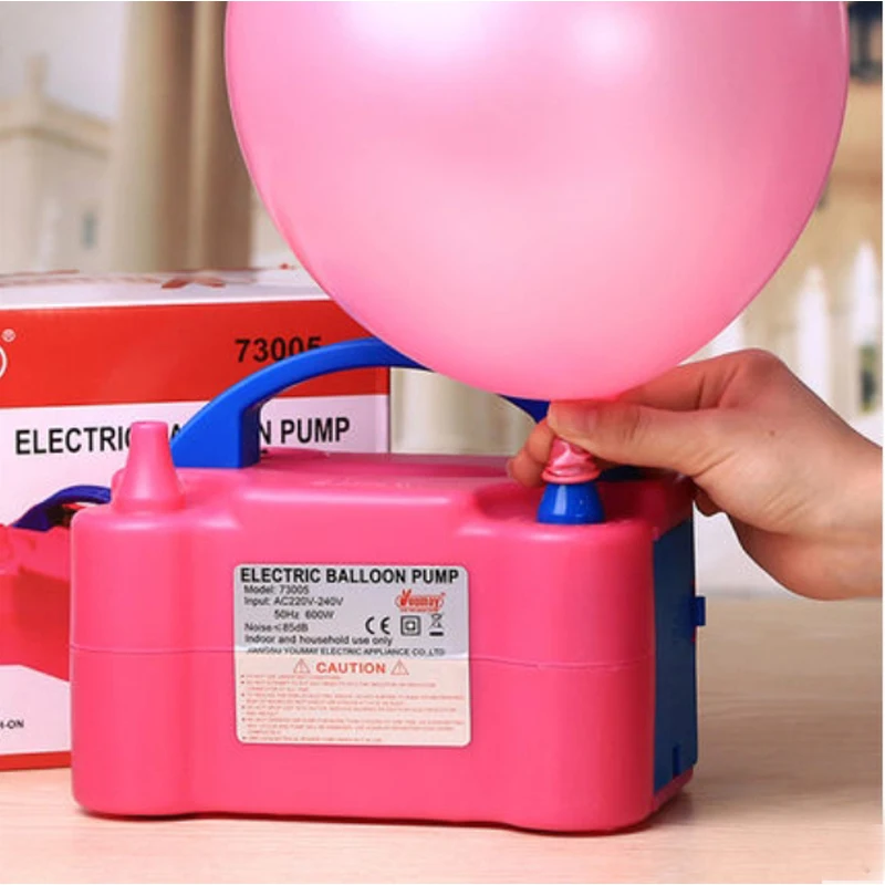 

High Voltage Double Hole AC Inflatable Electric Balloon Pump Air Balloon Pump Electric Balloon Inflator Pump Portable Air Blower