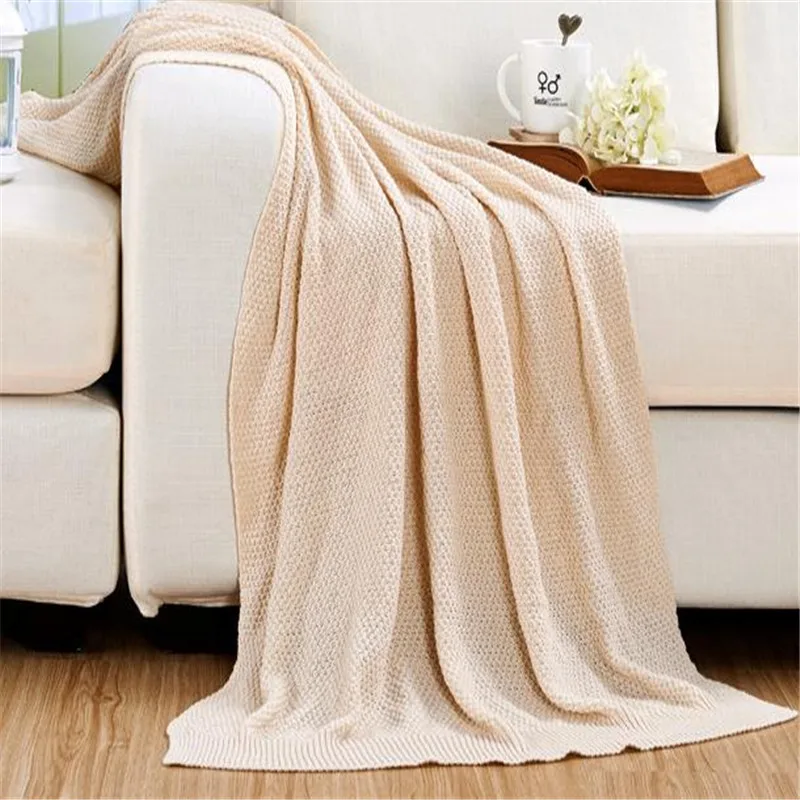 Распродажа, 1 шт./лот, шерстяное одеяло/летнее Хлопковое одеяло/Европейский Универсальный однотонный детский сон одеяло gTRQ1177 - Цвет: beige