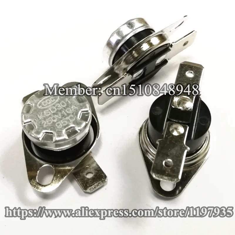 

KSD301 Thermostat temperature switch 95 degrees 250V 10A 95 degrees