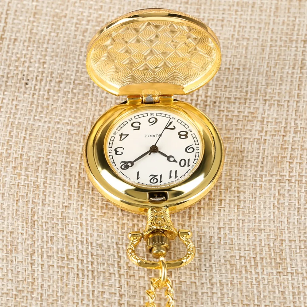 Карманные часы мужские модные и простые часы мужские сплав корпус желтый вертикальный зрачок узор карманные часы Мужские кварцевые