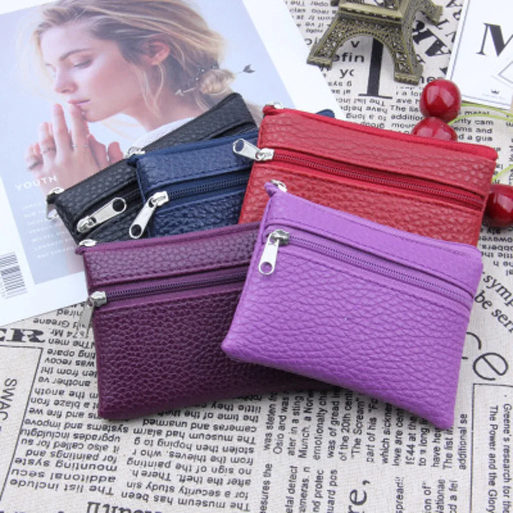 Women's coin purse mini bag leather credit card holder hand carry