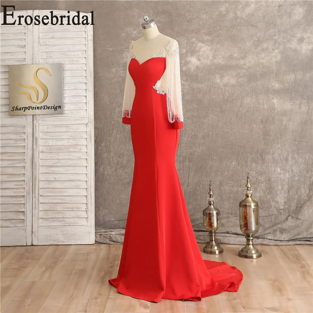 Erosebridal 2019 вечернее платье Длинные вечерние платья Элегантные Формальные платья вечернее платье для женщин