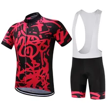 SUREA Pro Team Summer Red Mountain Bike Cycling Short Sleeve Jerseys Gel Bib Short Ropa Ciclismo Maillot Bicycle Clothes No.28