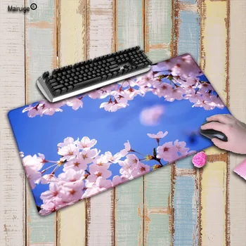 

Mairuige Small flower Large Gaming Mouse Pad Gamer Locking Edge Keyboard Mouse Mat Gaming Desk Mousepad for CS GO LOL Dota Game