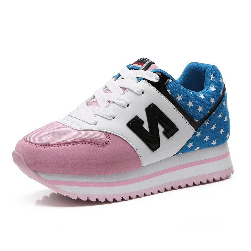 Women Casual Shoes Height Increasing Message Outdoor Walking Shoes Mujer Zapatos Super Soft Breathable Women Boat
