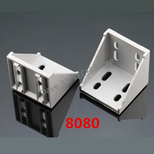 

8080 corner fitting angle aluminum L connector bracket fastener match use 8080 industrial aluminum profile