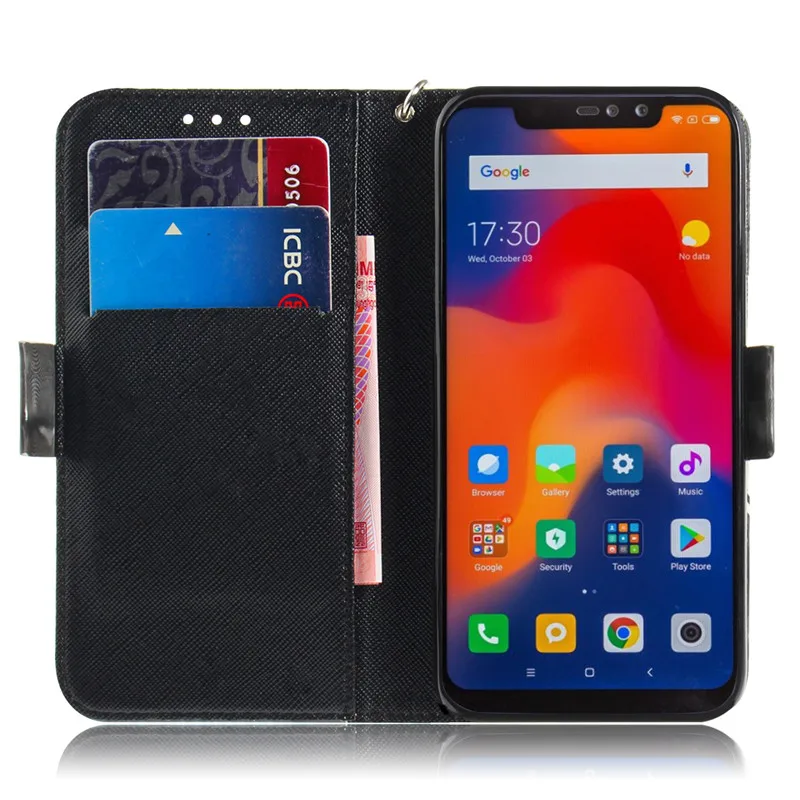Кожаный флип кейс FLYKYLIN для Fundas xiaomi Redmi Note 6 Pro чехол с 3D магнитной подставкой чехлы