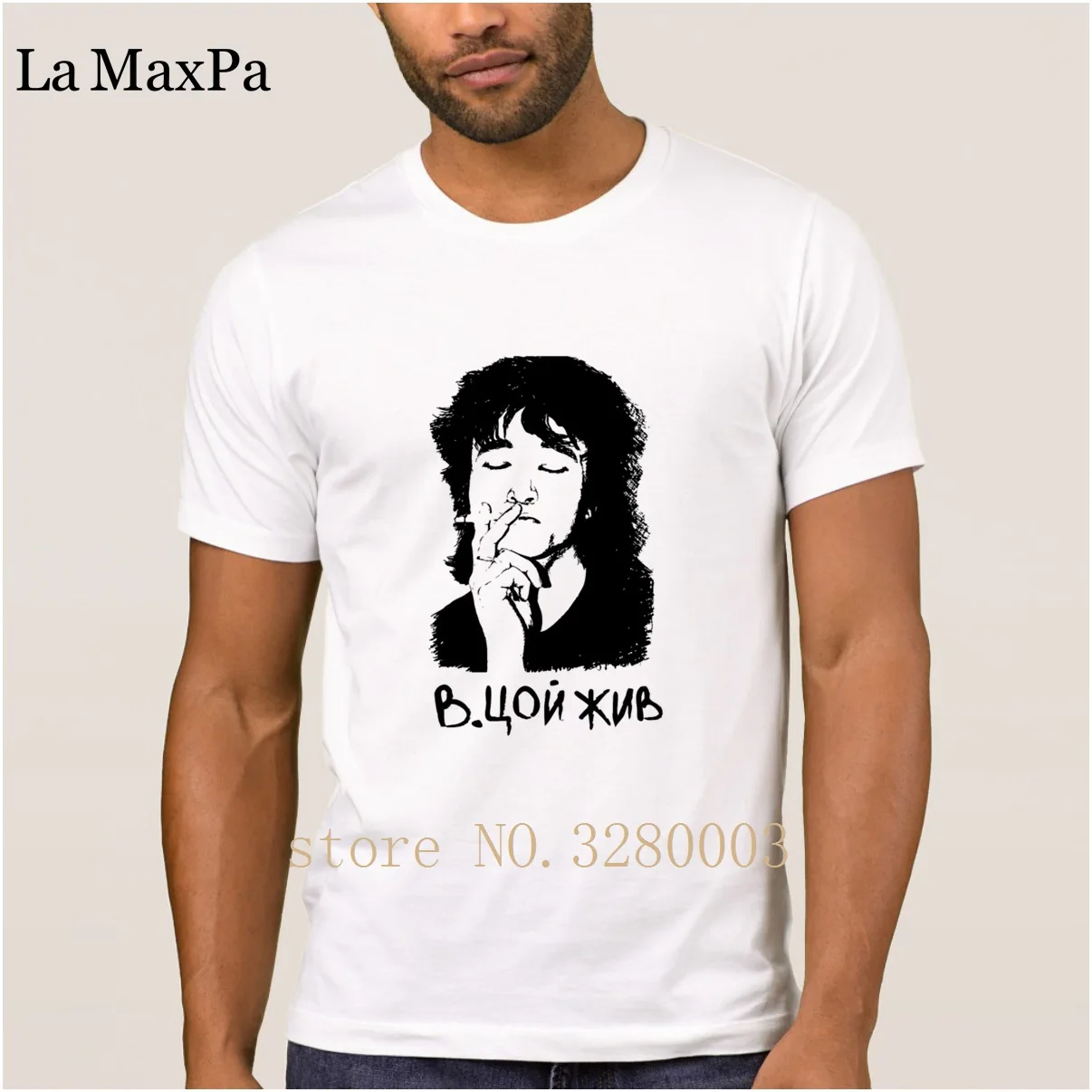 

La Maxpa Costume Humor men's t shirt viktor tsoi t-shirt mens Spring Autumn Pattern tee shirt men Euro Size S-3xl Loose