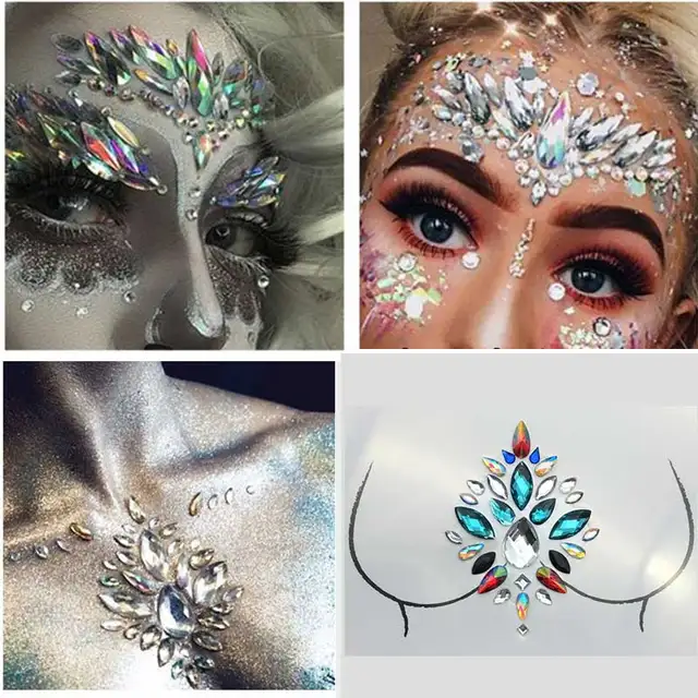 GlittersXL - Festival Face Jewels (Ster/Ruit/Hart) [Dots Strass