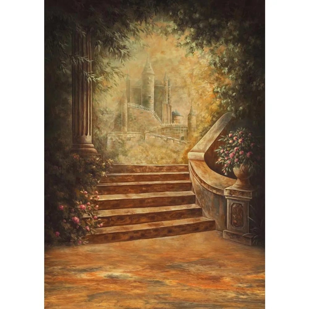 

2017 Fast shipping 5x7ft thin vinyl non-washable Scenic forest view children backgrounds Computer Painted Backdrops P0786