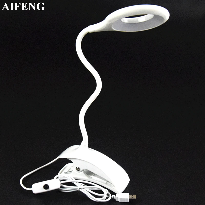  AIFENG USB Desk Lamp Children Eye Protection Student Study Reading Night Light 16Leds With Clip Fle - 32864541198