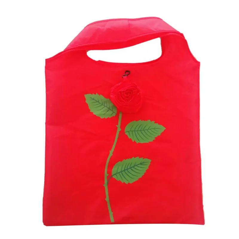 ГОРЯЧАЯ эко сумка для хранения Розовые цветы форма складные сумки многоразового использования для покупок Складная продуктовая нейлоновая Большая Сумка милая сумка 1 шт