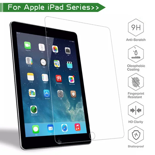 9H Tempered Glass For Apple iPad Pro 9.7 10.5 inch 2017 2018 For iPad 2