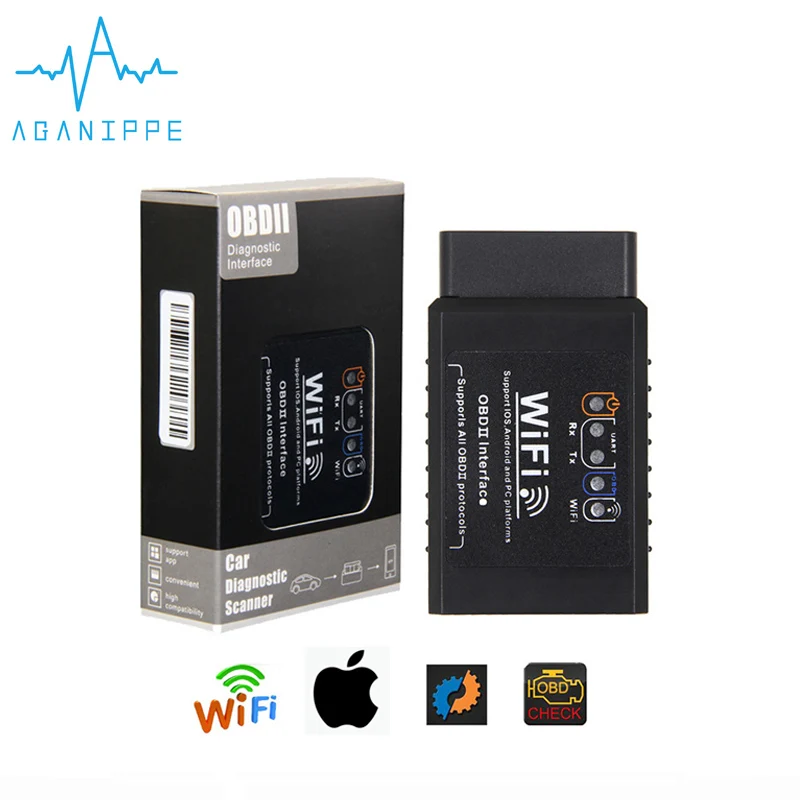 Elm327 Wi-Fi OBD2 V1.5 аппаратный диагностический сканер для автомобилей Smart Scan Tool Elm 327 Wifi OBD подходит для устройств IOS Android