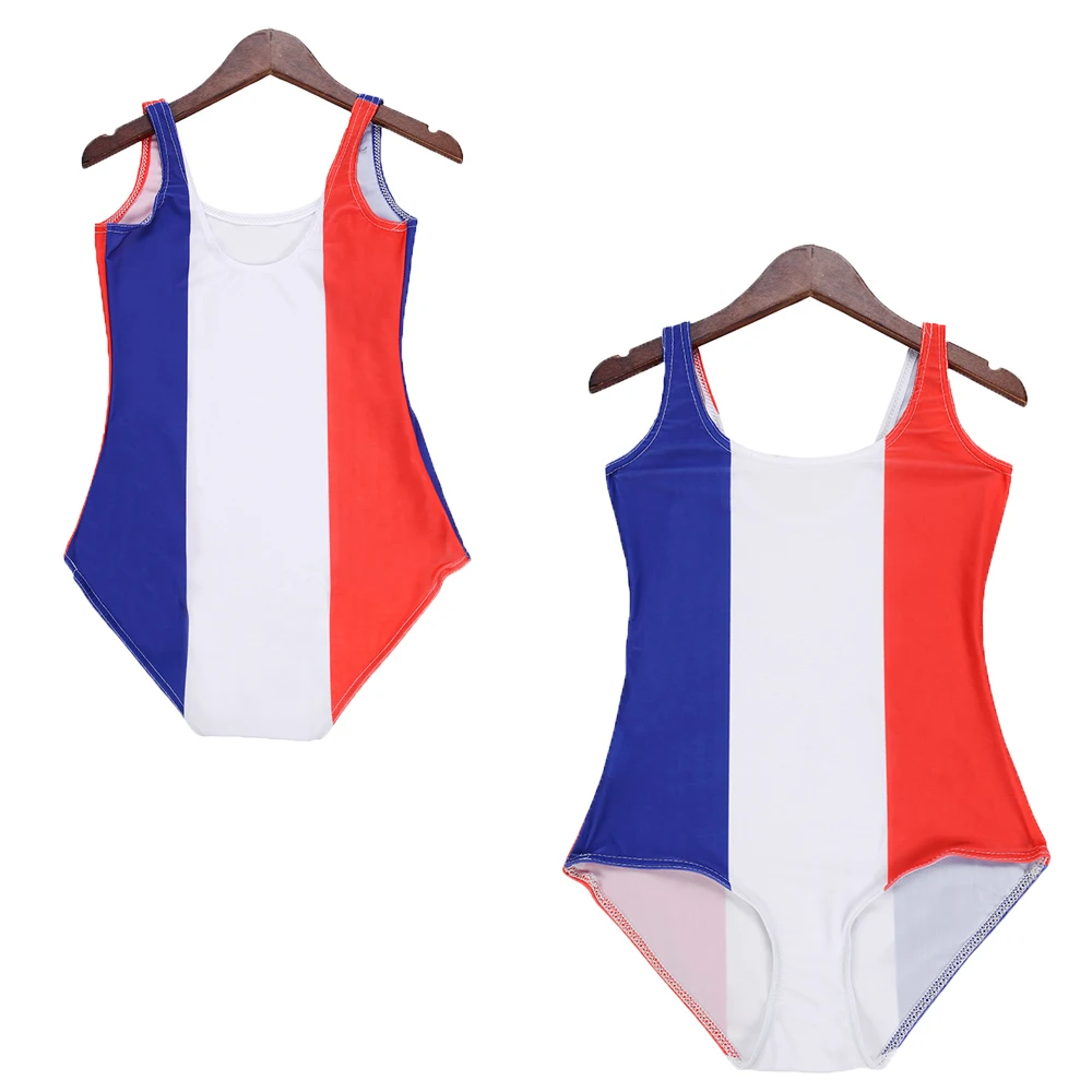 The French Flag Women Costume Summer Monokinis Sexy Slim Swimsuits