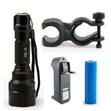 5000 LM Zoomable Linternas XM-L T6 Super brillante CREE LED Linterna impermeable LLEVÓ la Antorcha linterna Táctica para 18650 Batería
