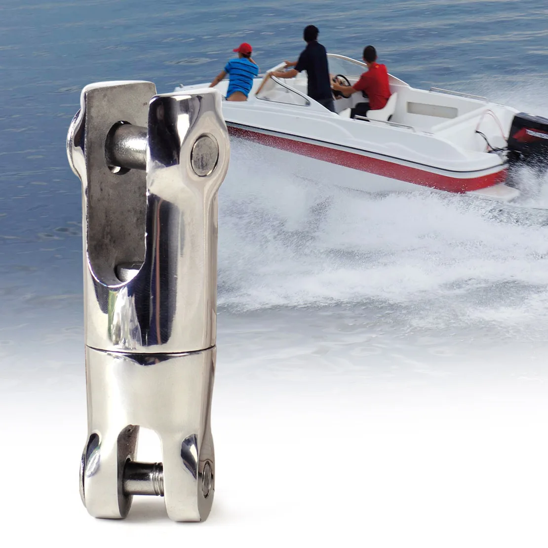 DWCX New 2500 lbs Stainless Steel Anchor 1/4" 5/16" Chain 360 Degree