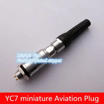 

3PCS/LOT AP047B YC7 2/3/4/5Pin 6mm Male & Female Connector miniature Aviation Plug M7 Circular Socket+Plug Free shipping