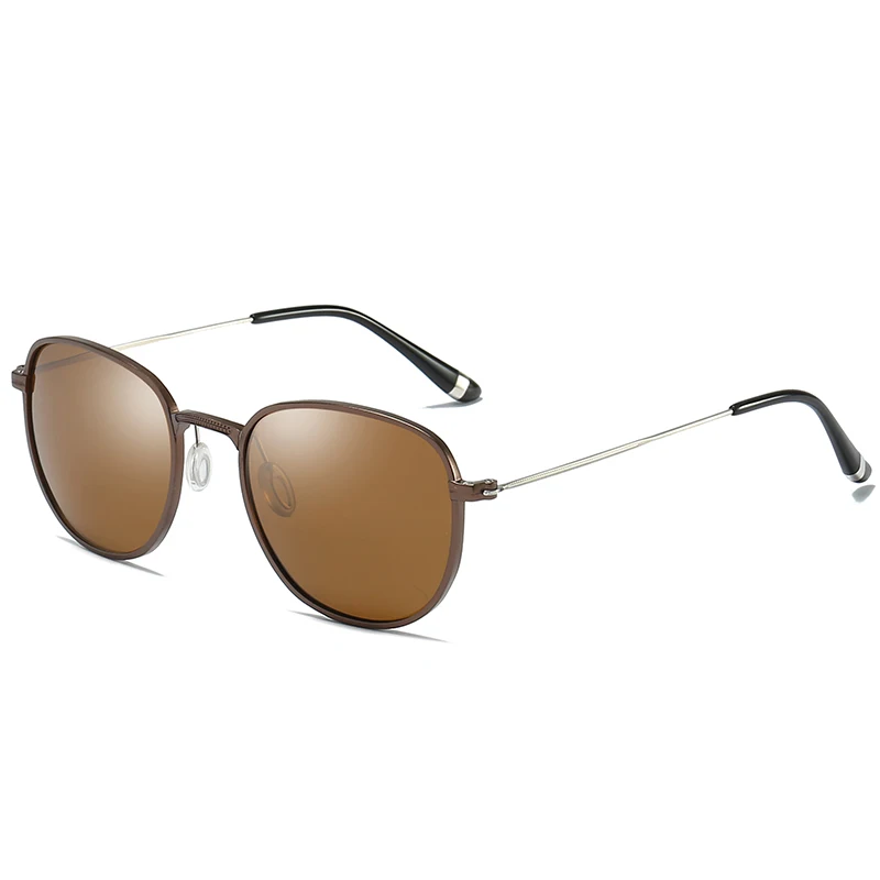 2018 Новый Pilot зеркало солнцезащитные очки Для мужчин Винтаж Polarized Metal Брендовая