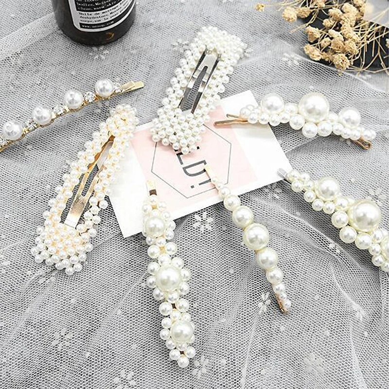 

1PC New Fashion Women Full hair beads Clips Snap Barrette Stick Hairpins Styling Tools Hair Accessories Hairgrip Headdress Gift