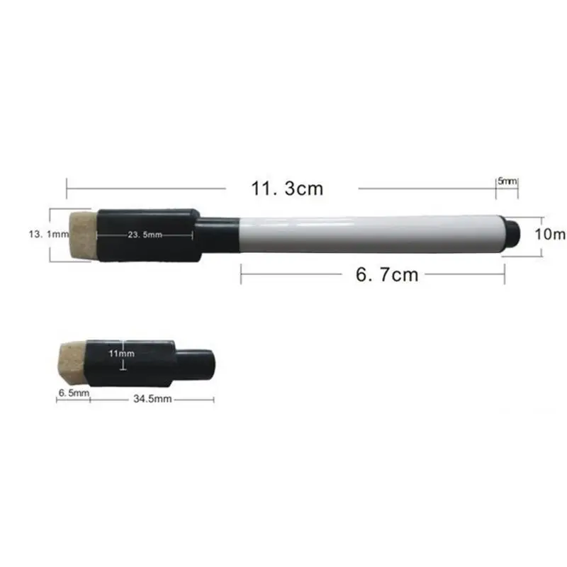 10 шт./партия стираемый маркер для белой доски набор ручек с ластиком мел маркер черные чернила Ручка для студентов дети ручка для рисования
