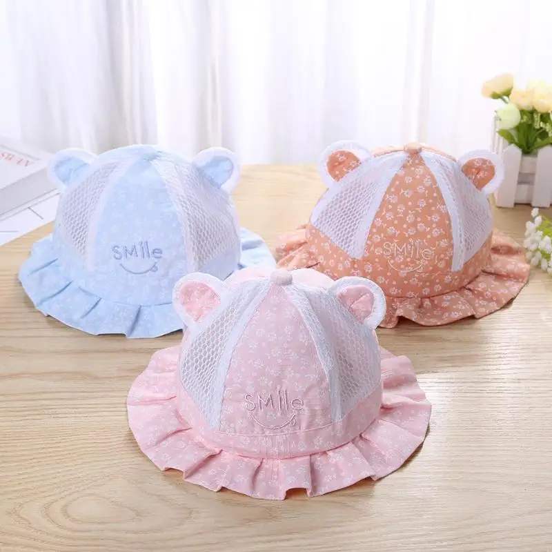 Summer Newborn Baby Fisherman Hat Cotton Cloth Sun Cap Infant Bucket Hat