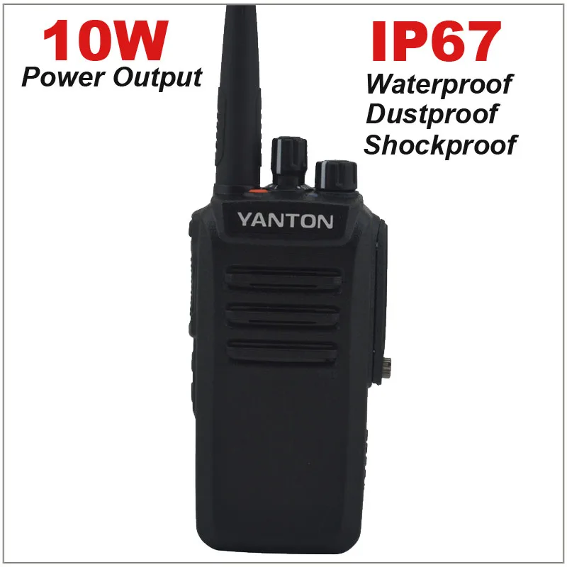 

UHF 400-480MHz 10W Power Output IP67 WATERPROOF FM Portable Two-way Radio Yanton T-850