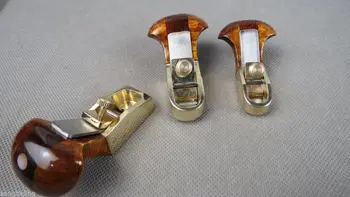 

3pcs dissimilar Thumb brass planes(2convex+1 flat)bottom woodworking tool #7468