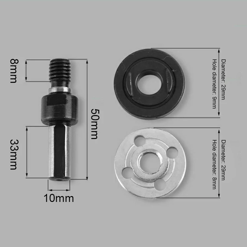 

New 5 Pcs 6mm/10mm Electric Drill Angle Grinder Connecting Rod for Cutting Disc Polishing Wheel Adapter XOA88