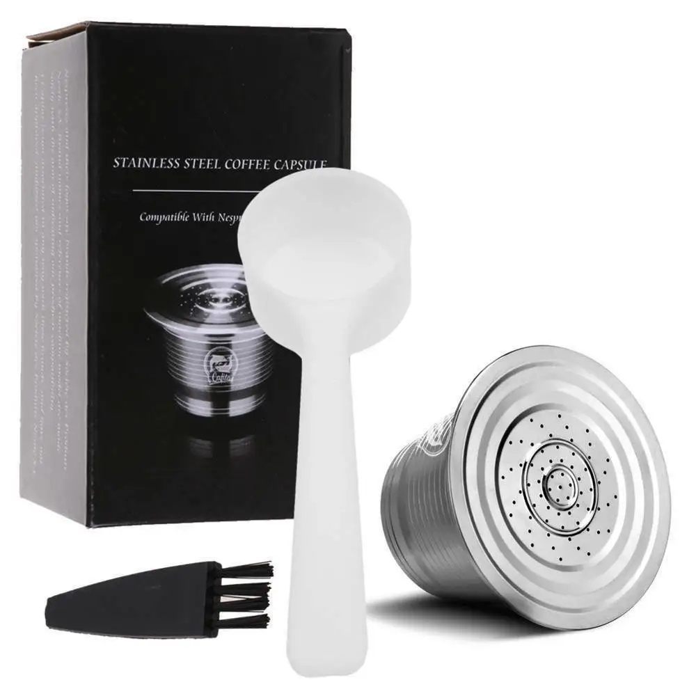 ICafilas многоразовые кофейные капсулы Nespresso из нержавеющей стали, многоразовые пустые кофейные фильтры для эспрессо-машины - Цвет: AS PICTURE