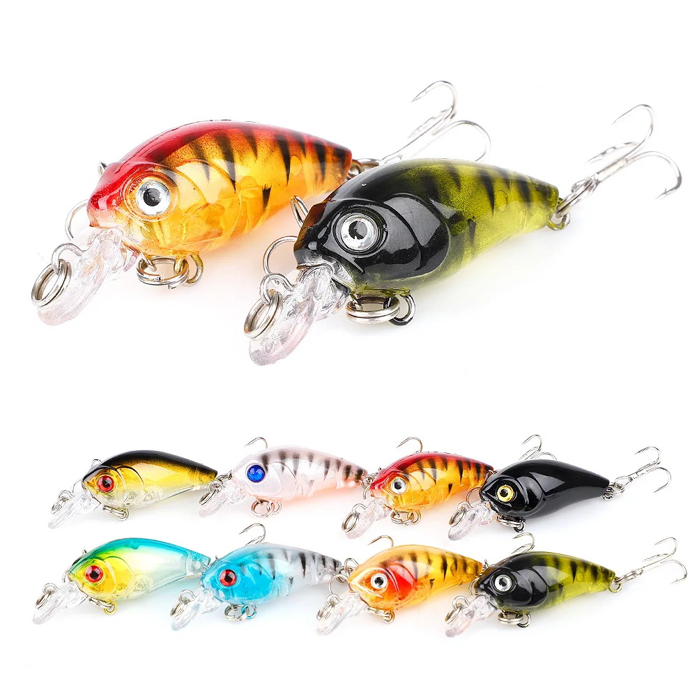 DONQL 2pcslot Crankbaits Minnow Fishing Lures 4.5cm 4g Wobblers For Trolling Artificial Hard Swim Bait Fishing Tackle (3)