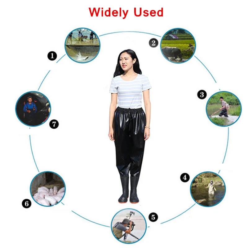 Камуфляжная тактическая одежда для рыбалки с высоким прыжком, Ropa Pant, водонепроницаемые, 0,7 мм, ПВХ, дышащие, на талии, с сетчатой подошвой, рыболовные брюки