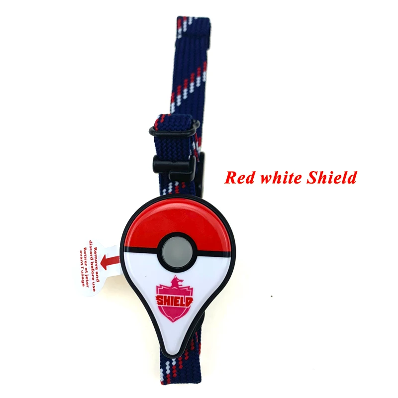 Новейший дизайн Bluetooth браслет с автоматической ловлей для устройств Pokemon go Plus для IOS/Android поддерживает дропшиппинг - Цвет: AUTO RedWhite Shield