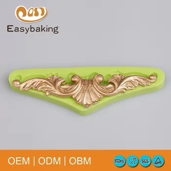 

Baroque Vintage Leaves Swirls Silicone Mould Kitchen Accessories Silicone Cake Mold Fondant Cake Decorating Tools