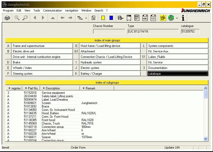 JETI ForkLift (ET) v4.32 Spare Parts catalog for (Jungheinrich Judit)+expire patch |