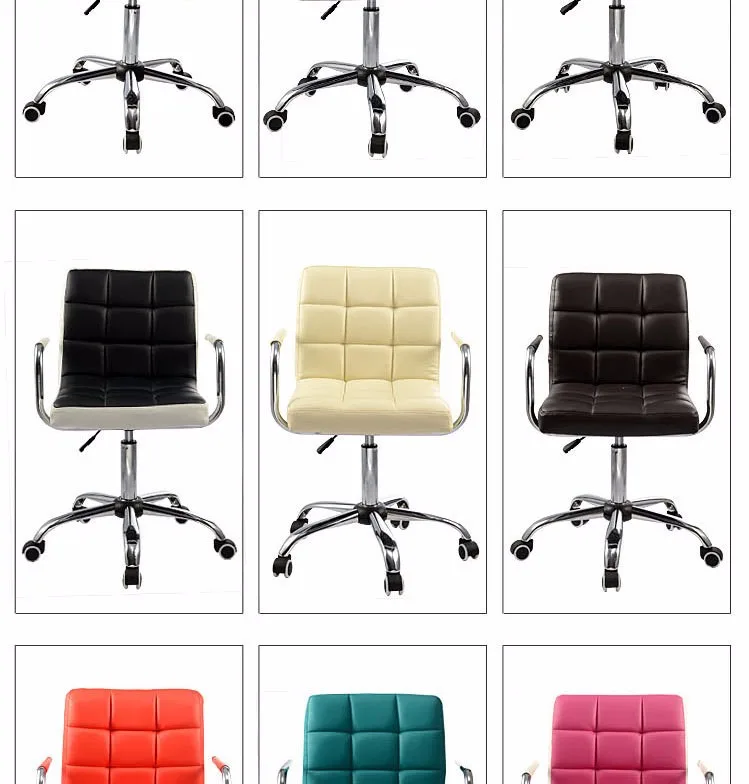 Простой современный модный портативный офисный стул регулируемый подъемный домашний Офисный Компьютерный стул разноцветный стул для персонала