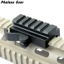 5-портовый быстрого отсоединения Picatinny/Вивер компактный рычаг блокировки адаптера Riser Rail аксессуары Сфера