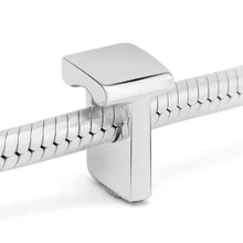 Подходит европейские браслеты стерлингового серебра 925 пробы ювелирные изделия Алфавит буквы T бусины цифры талисманы Argent аксессуары ручной работы Berloque