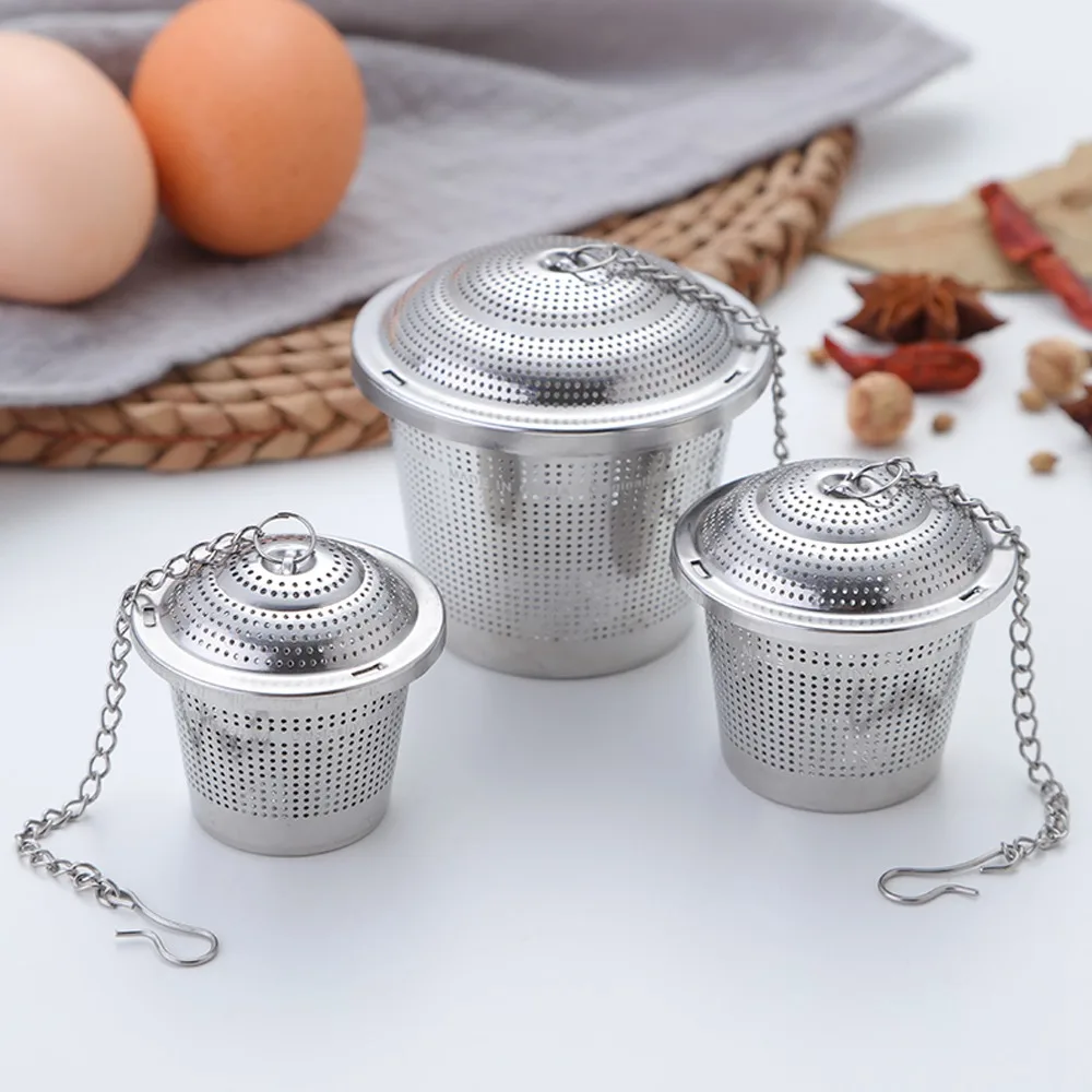 

Tea Infuser Reusable Stainless Steel Mesh Tea Ball Tea Strainer Filter Interval Diffuser Infuser for Loose Leaf Tea 5 Size