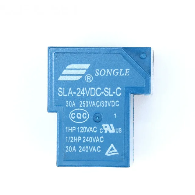 5 шт./лот Мощность реле SLA-05VDC-SL-C SLA-12VDC-SL-C SLA-24VDC-SL-C 5 В, 12 В, 24 В постоянного тока, 6Pin PCB реле 30A