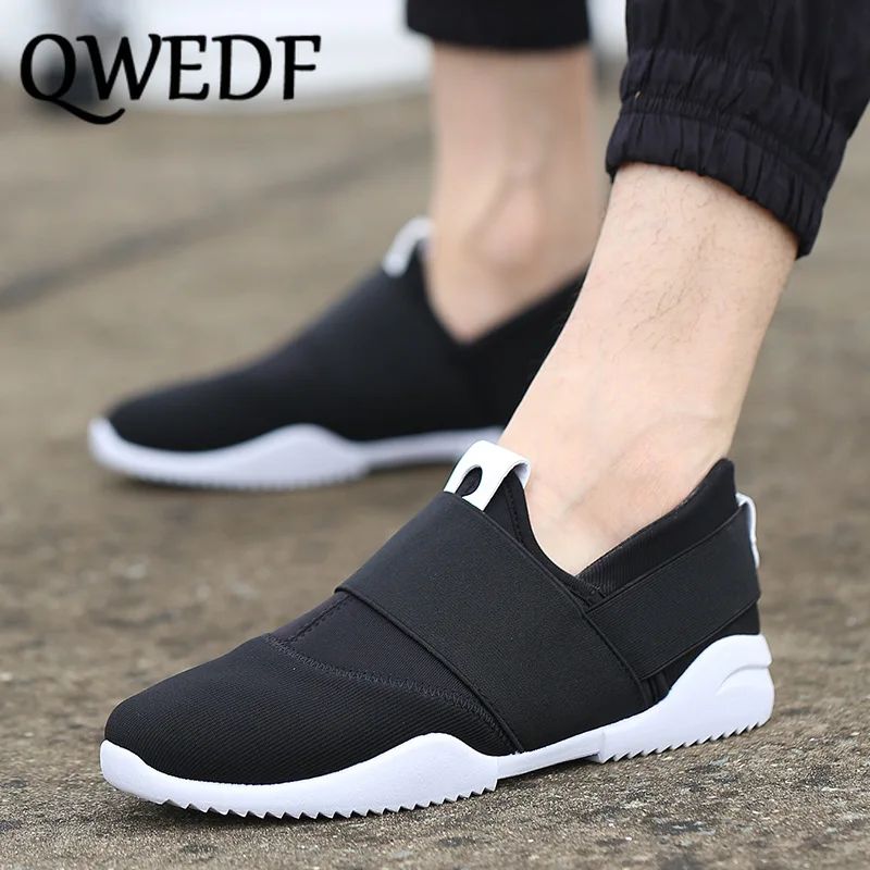 

QWEDF Summer set foot a pedal lazy tide shoes Korean men's casual shoes increased sneakers breathable canvas shoes SW-39
