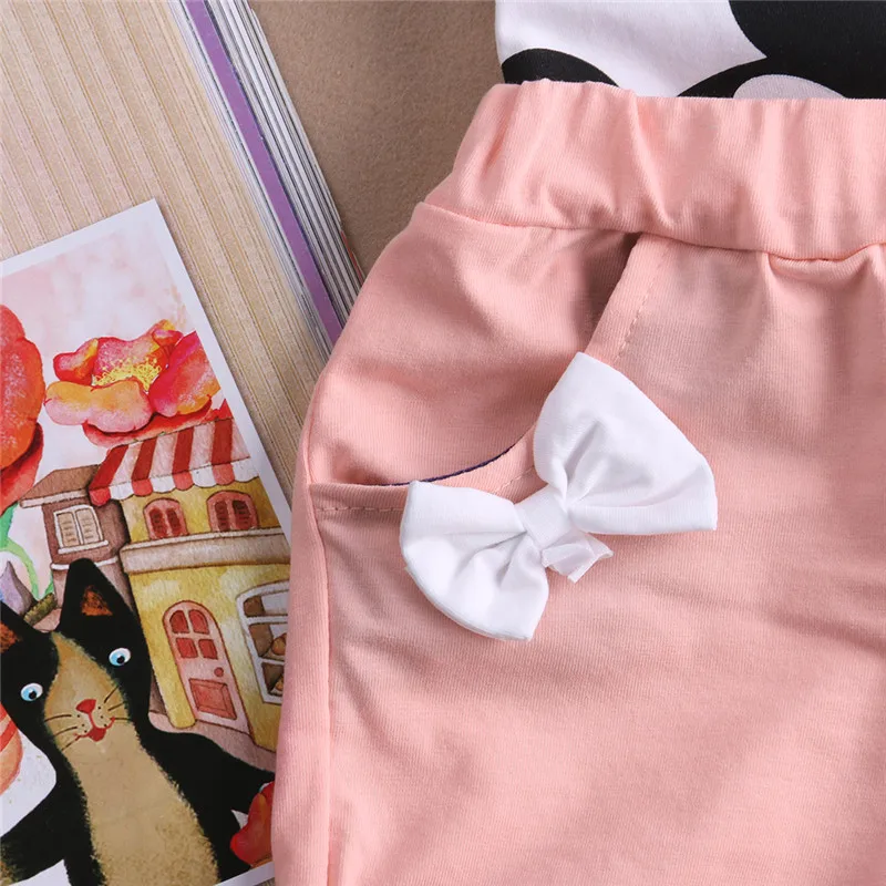 Комплект из 2 предметов для маленьких принцесс с Минни Маус; детская летняя повседневная модная одежда; жилет; топы+ шорты; спортивные костюмы