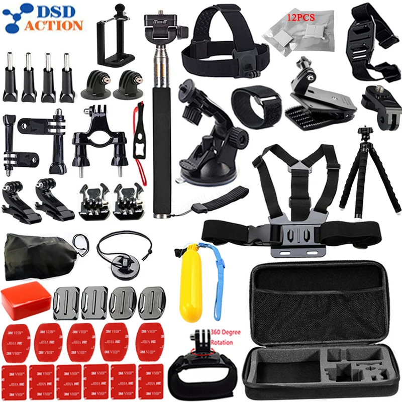 for Gopro accessories set for go pro hero 5 4 3 kit mount for SJCAM SJ4000