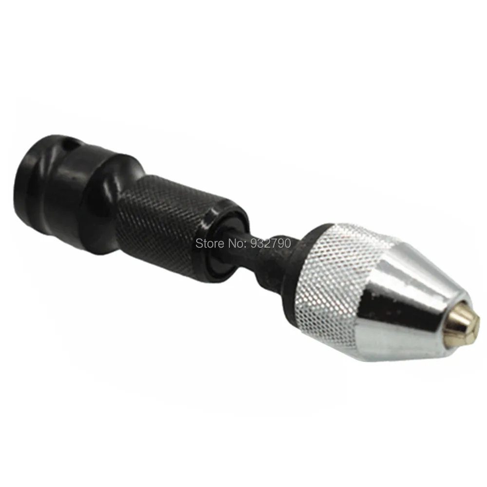 

1/2" Square Drive to 1/4" Hex Drive Hex Shank Adapter Impact Socket Keyless Drill Chuck Converter 1/4'' Hex Adaptor 0.3mm-6.5mm
