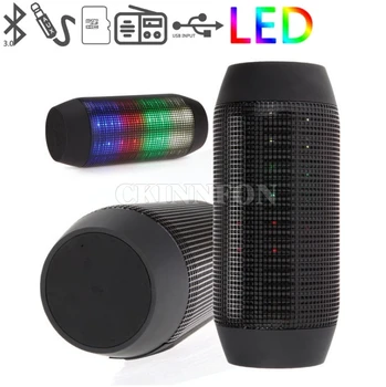 

30Pcs/Lot Portable Wireless Bluetooth Speaker Support NFC 360 LED Lights U-disck and TF Card Outdoor Mini Speaker