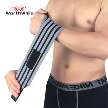 Pulseira de levantamento de peso worthwhile, 1 peça, bandagens para academia, fitness, equipamento esportivo