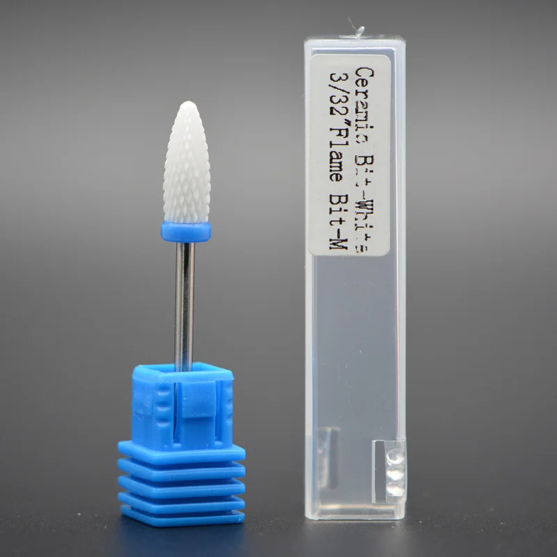 MAOHANG белая керамическая насадка для ногтей сверло фреза для электродрель для обработки ногтей прибор для маникюра, педикюра Инструменты