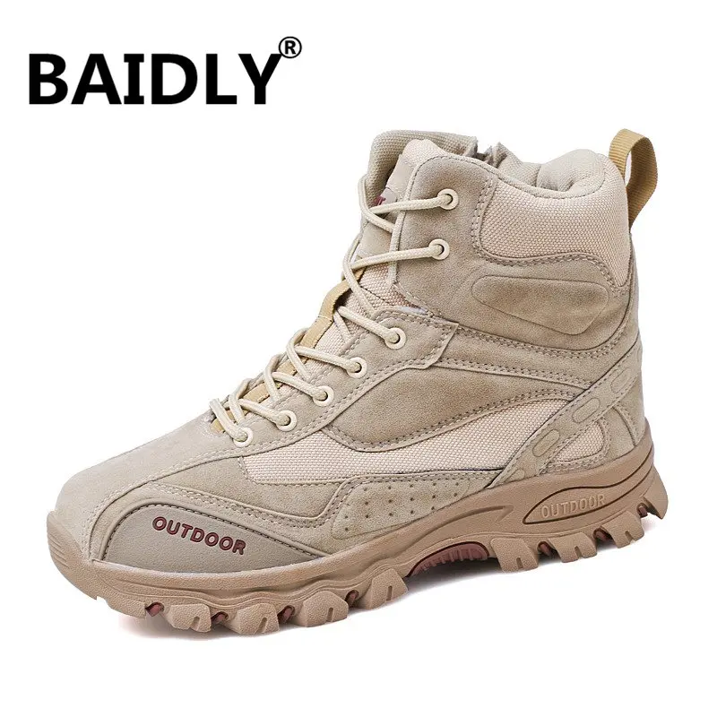 

Waterproof Mens Hiking Shoes Autumn Winter Climbing Boots High Top Trekking Hunting Shoes Trainers Rubber Men Sneakers