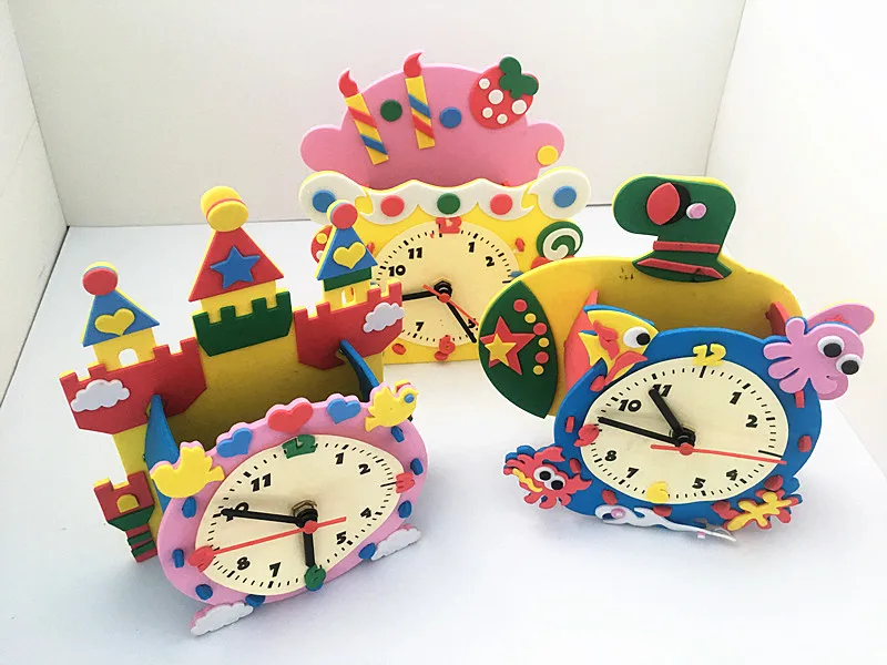 Happyxuan 4 шт./лот DIY художественные и ремесленные наборы материал для детей EVA швейная сумка фоторамка детский сад Развивающие игрушки для девочек