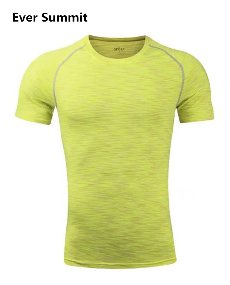 Плотная одежда Ever Summit Soccer Jersey S20170401 Футбольная экипировка тонкие футболки для бега футболки по индивидуальному заказу Эластичность для взрослых - Цвет: Yellow Green color